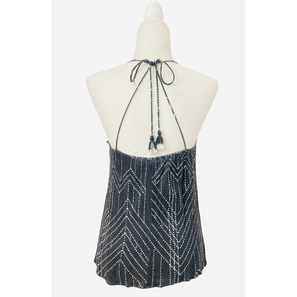 Love Stitch Womens Open Back Bohemian Strappy Tank Medium - Picture 4 of 9